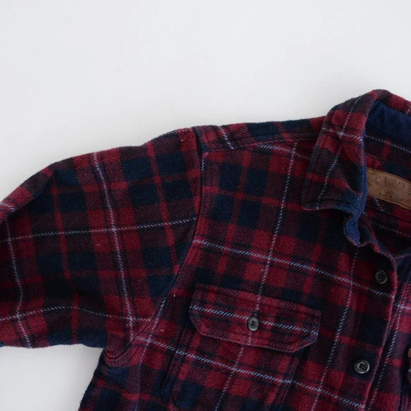 Orvis Red & Navy Checker Thick Cotton w/ Hidden Side Pockets Shacket Medium - Picture 15 of 15